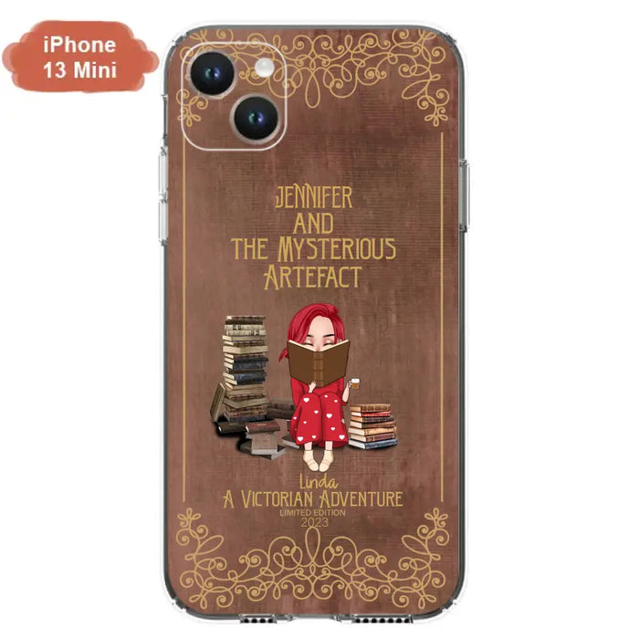 Custom Personalized Reading Girl Phone Case - Gift Idea For Reading Lovers - Mysterious Artefact - Cases For iPhone/Samsung