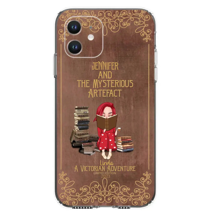 Custom Personalized Reading Girl Phone Case - Gift Idea For Reading Lovers - Mysterious Artefact - Cases For iPhone/Samsung