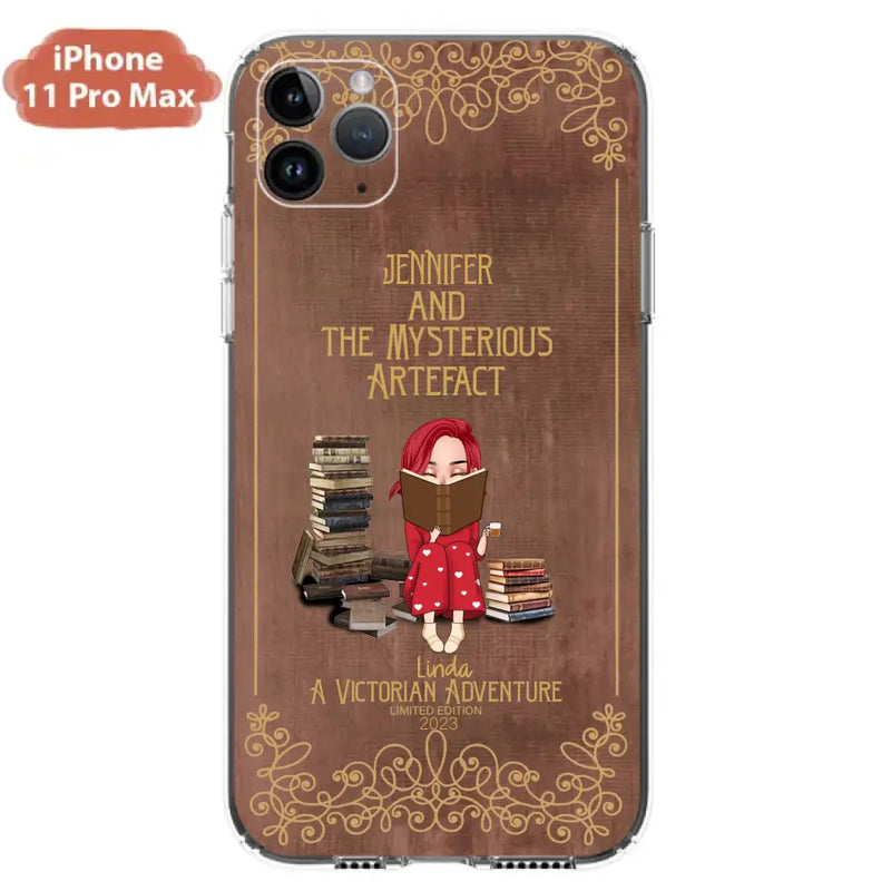 Custom Personalized Reading Girl Phone Case - Gift Idea For Reading Lovers - Mysterious Artefact - Cases For iPhone/Samsung