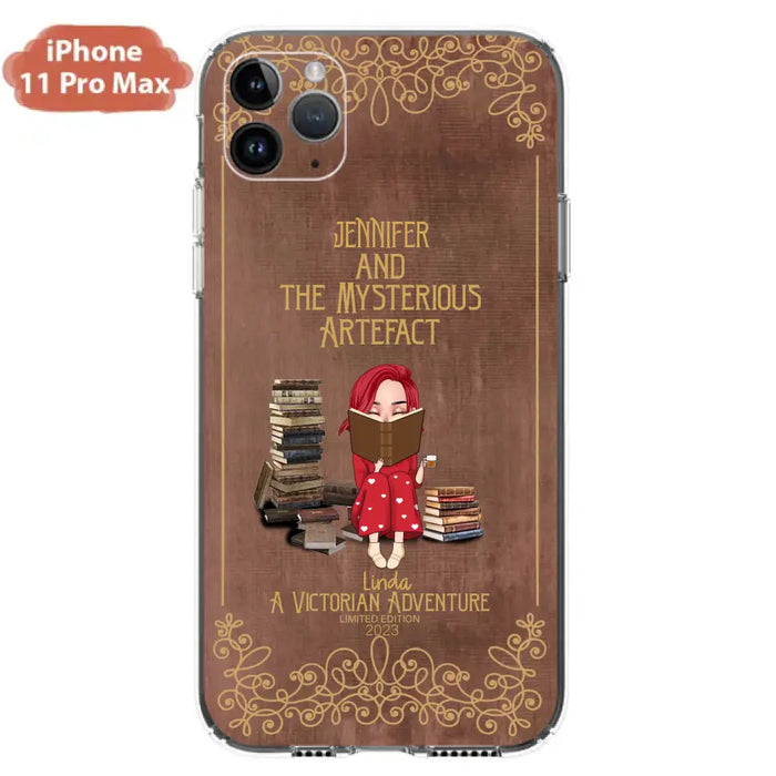 Custom Personalized Reading Girl Phone Case - Gift Idea For Reading Lovers - Mysterious Artefact - Cases For iPhone/Samsung