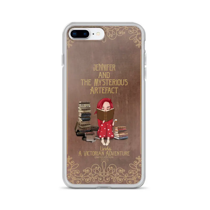 Custom Personalized Reading Girl Phone Case - Gift Idea For Reading Lovers - Mysterious Artefact - Cases For iPhone/Samsung