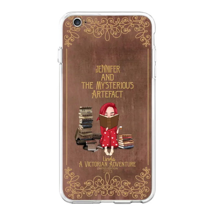 Custom Personalized Reading Girl Phone Case - Gift Idea For Reading Lovers - Mysterious Artefact - Cases For iPhone/Samsung