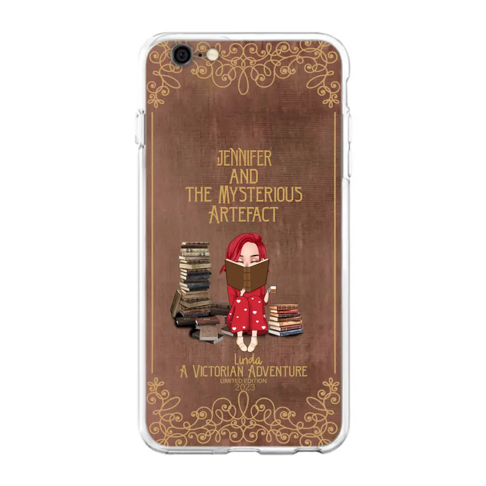 Custom Personalized Reading Girl Phone Case - Gift Idea For Reading Lovers - Mysterious Artefact - Cases For iPhone/Samsung