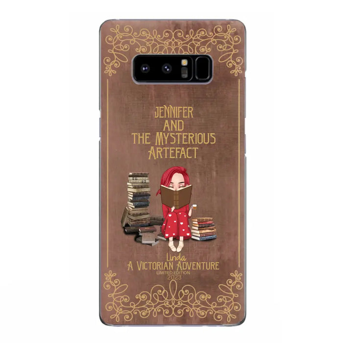 Custom Personalized Reading Girl Phone Case - Gift Idea For Reading Lovers - Mysterious Artefact - Cases For iPhone/Samsung