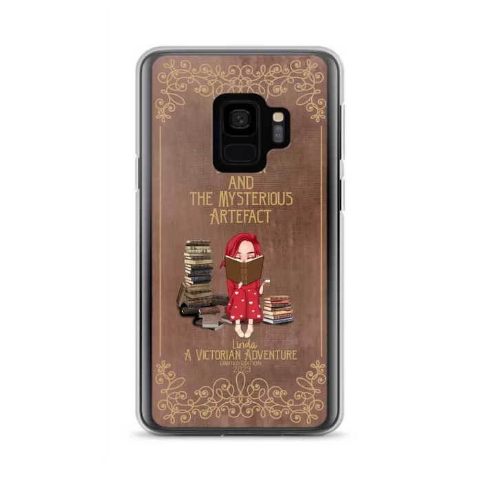 Custom Personalized Reading Girl Phone Case - Gift Idea For Reading Lovers - Mysterious Artefact - Cases For iPhone/Samsung