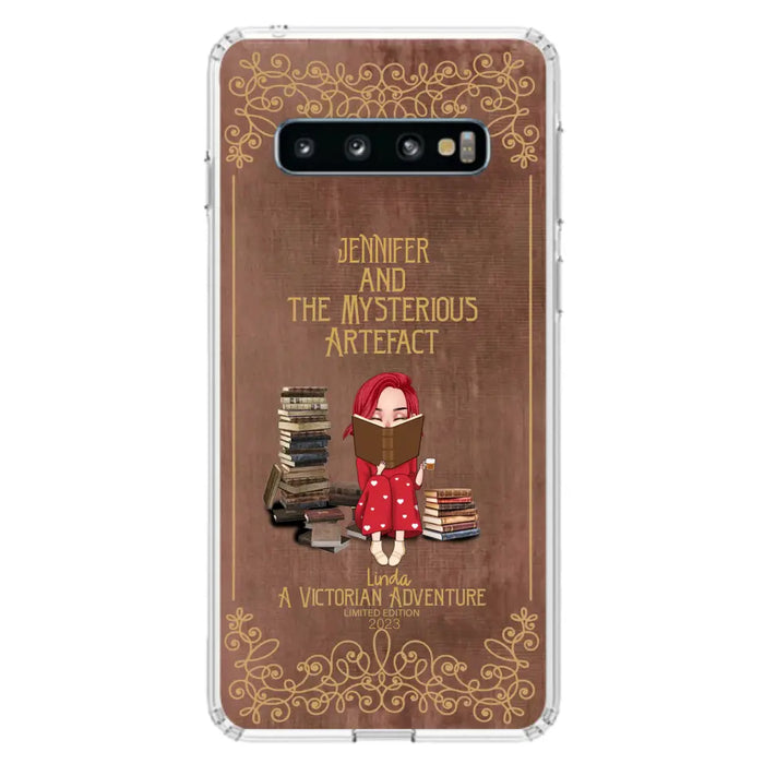 Custom Personalized Reading Girl Phone Case - Gift Idea For Reading Lovers - Mysterious Artefact - Cases For iPhone/Samsung