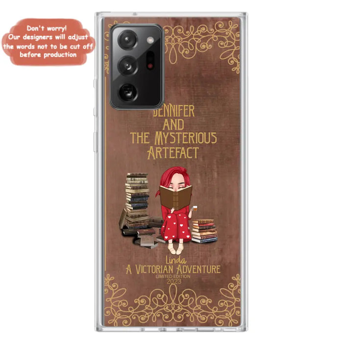 Custom Personalized Reading Girl Phone Case - Gift Idea For Reading Lovers - Mysterious Artefact - Cases For iPhone/Samsung