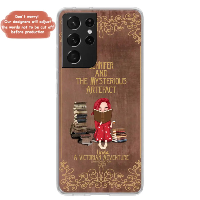 Custom Personalized Reading Girl Phone Case - Gift Idea For Reading Lovers - Mysterious Artefact - Cases For iPhone/Samsung