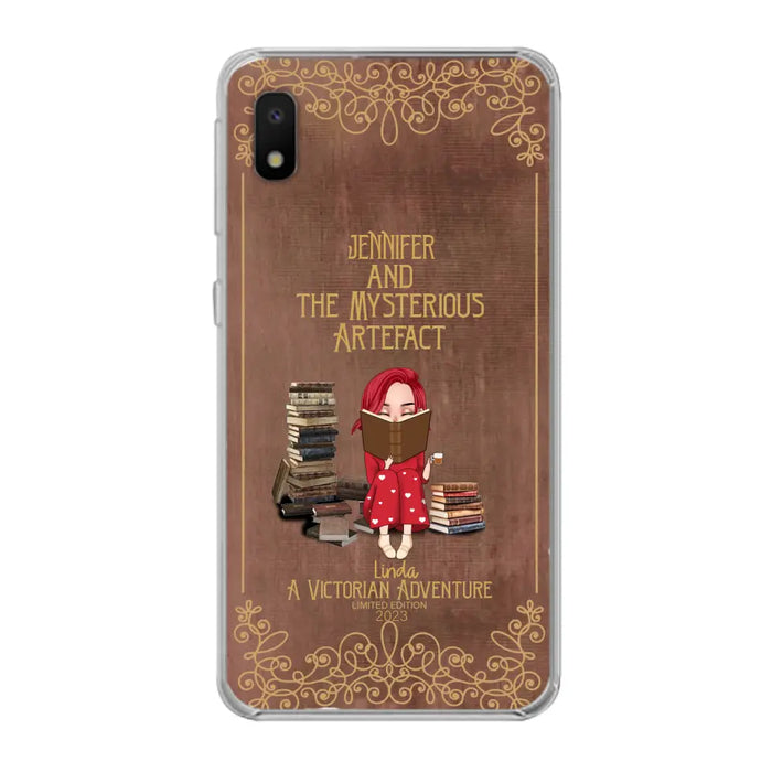 Custom Personalized Reading Girl Phone Case - Gift Idea For Reading Lovers - Mysterious Artefact - Cases For iPhone/Samsung