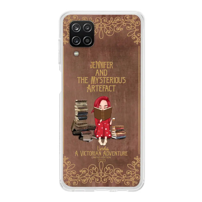 Custom Personalized Reading Girl Phone Case - Gift Idea For Reading Lovers - Mysterious Artefact - Cases For iPhone/Samsung