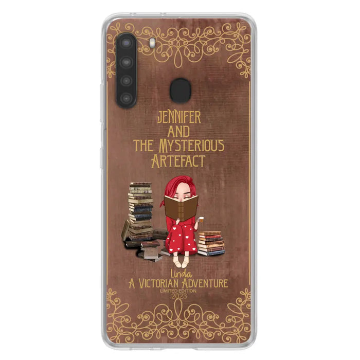 Custom Personalized Reading Girl Phone Case - Gift Idea For Reading Lovers - Mysterious Artefact - Cases For iPhone/Samsung