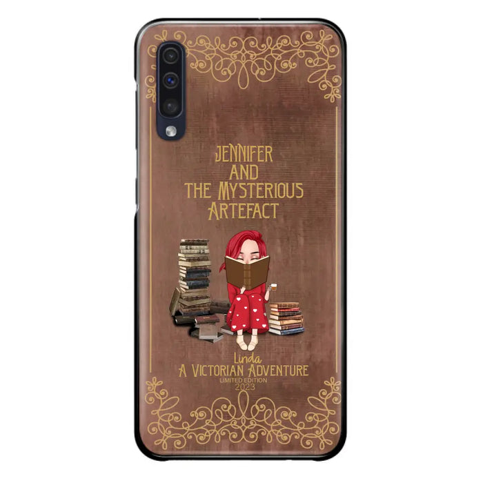 Custom Personalized Reading Girl Phone Case - Gift Idea For Reading Lovers - Mysterious Artefact - Cases For iPhone/Samsung