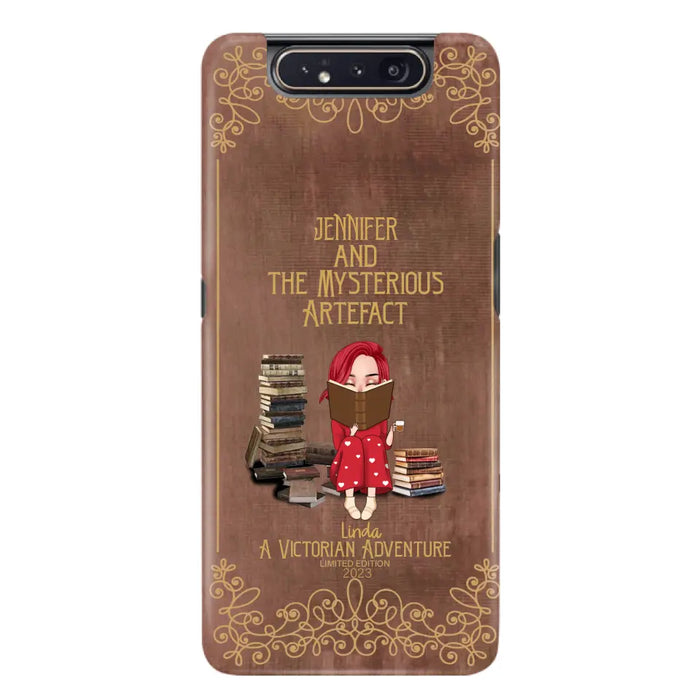 Custom Personalized Reading Girl Phone Case - Gift Idea For Reading Lovers - Mysterious Artefact - Cases For iPhone/Samsung