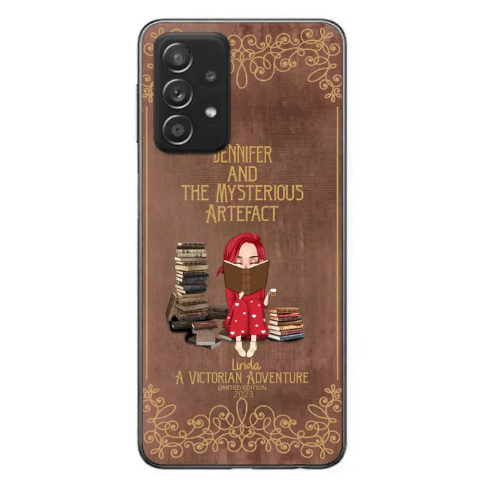 Custom Personalized Reading Girl Phone Case - Gift Idea For Reading Lovers - Mysterious Artefact - Cases For iPhone/Samsung