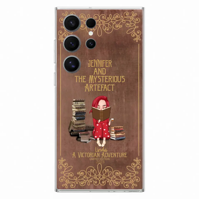 Custom Personalized Reading Girl Phone Case - Gift Idea For Reading Lovers - Mysterious Artefact - Cases For iPhone/Samsung