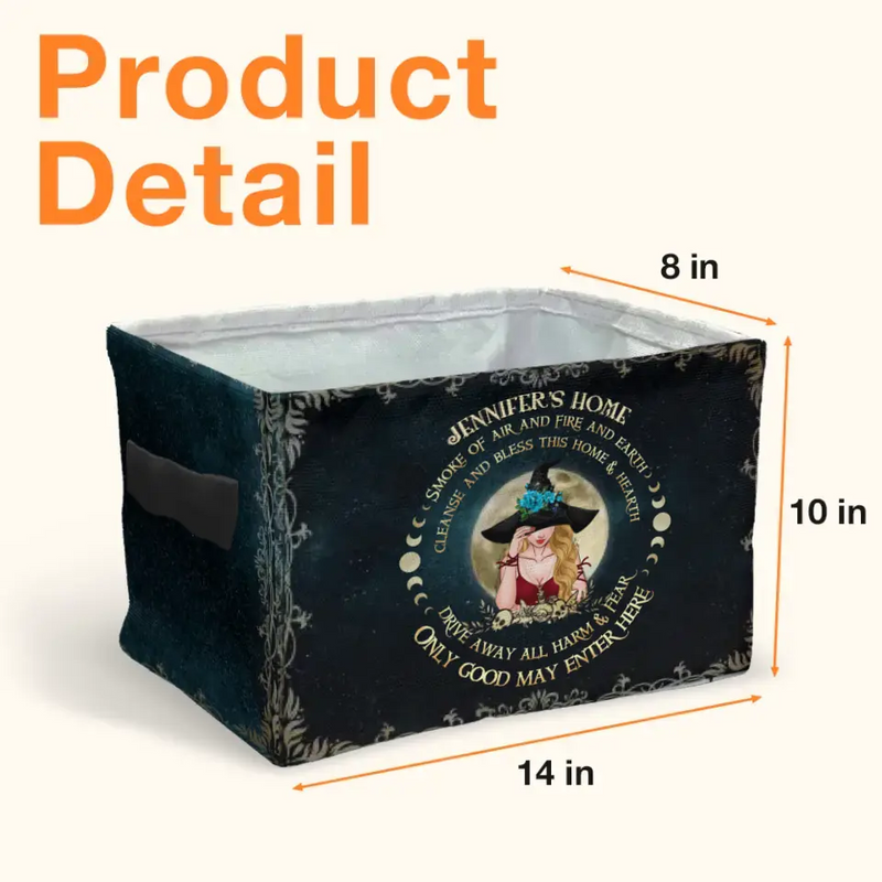 Personalized Witch Storage Box - Gift Idea For Halloween/Wicca Decor/Pagan Decor - Only Good May Enter Here