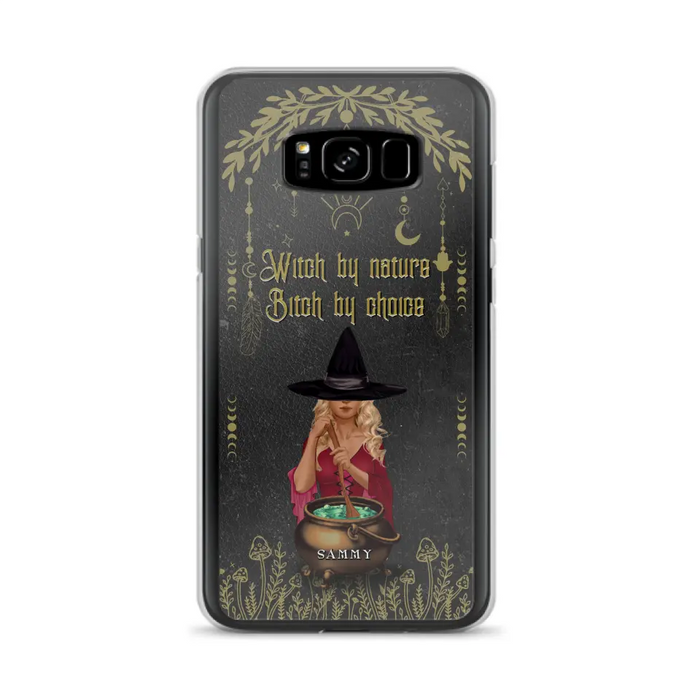 Custom Personalized Witch Phone Case - Gift Idea For Friends/Sisters/Wicca Decor/Pagan Decor - In My Kitchen Filled With Care I Welcome Water Earth Fire Air - Case for iPhone/Samsung