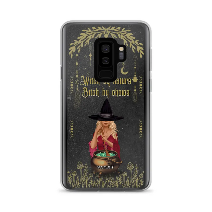 Custom Personalized Witch Phone Case - Gift Idea For Friends/Sisters/Wicca Decor/Pagan Decor - In My Kitchen Filled With Care I Welcome Water Earth Fire Air - Case for iPhone/Samsung