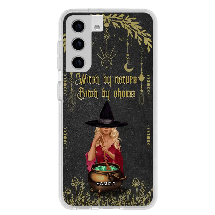 Custom Personalized Witch Phone Case - Gift Idea For Friends/Sisters/Wicca Decor/Pagan Decor - In My Kitchen Filled With Care I Welcome Water Earth Fire Air - Case for iPhone/Samsung