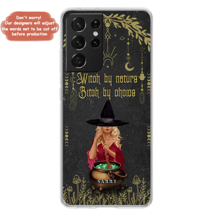 Custom Personalized Witch Phone Case - Gift Idea For Friends/Sisters/Wicca Decor/Pagan Decor - In My Kitchen Filled With Care I Welcome Water Earth Fire Air - Case for iPhone/Samsung