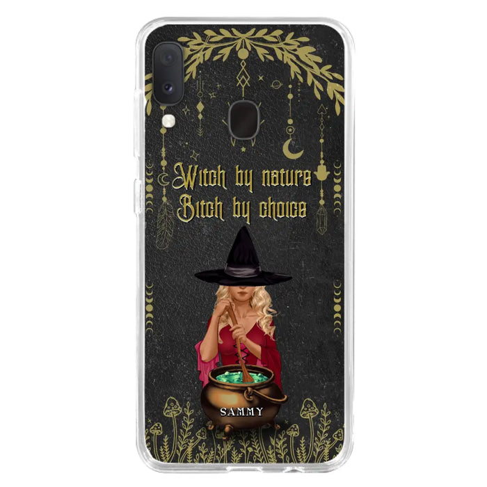 Custom Personalized Witch Phone Case - Gift Idea For Friends/Sisters/Wicca Decor/Pagan Decor - In My Kitchen Filled With Care I Welcome Water Earth Fire Air - Case for iPhone/Samsung