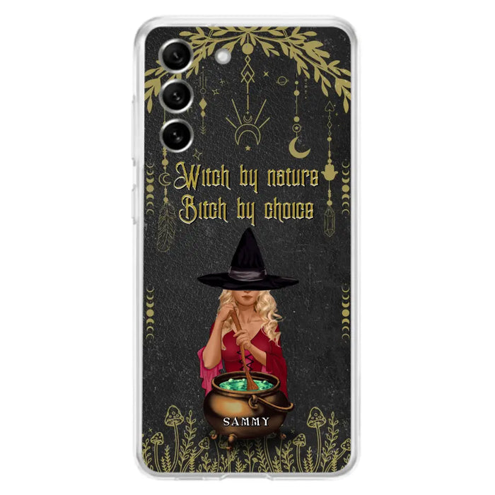 Custom Personalized Witch Phone Case - Gift Idea For Friends/Sisters/Wicca Decor/Pagan Decor - In My Kitchen Filled With Care I Welcome Water Earth Fire Air - Case for iPhone/Samsung