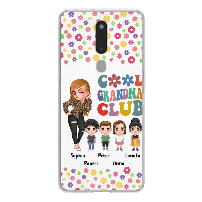 Custom Personalized Cool Grandma Phone Case - Gift Idea For Grandma - Upto 4 Kids - Cases For Oppo/Xiaomi/Huawei