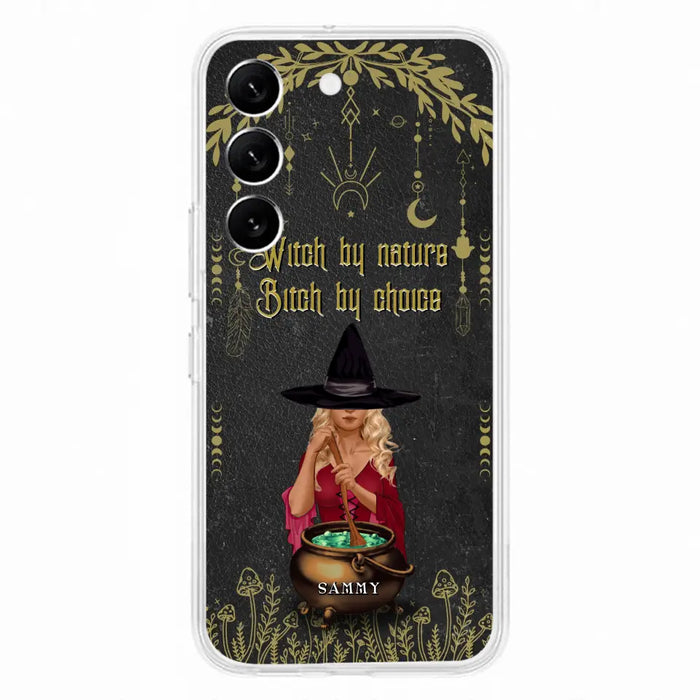 Custom Personalized Witch Phone Case - Gift Idea For Friends/Sisters/Wicca Decor/Pagan Decor - In My Kitchen Filled With Care I Welcome Water Earth Fire Air - Case for iPhone/Samsung