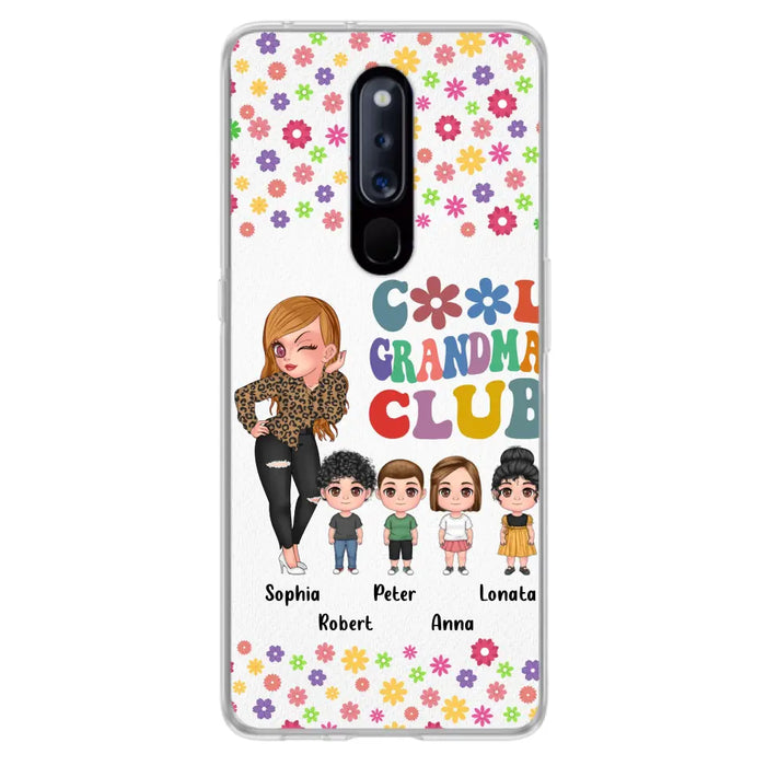 Custom Personalized Cool Grandma Phone Case - Gift Idea For Grandma - Upto 4 Kids - Cases For Oppo/Xiaomi/Huawei