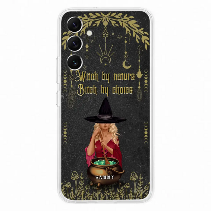 Custom Personalized Witch Phone Case - Gift Idea For Friends/Sisters/Wicca Decor/Pagan Decor - In My Kitchen Filled With Care I Welcome Water Earth Fire Air - Case for iPhone/Samsung