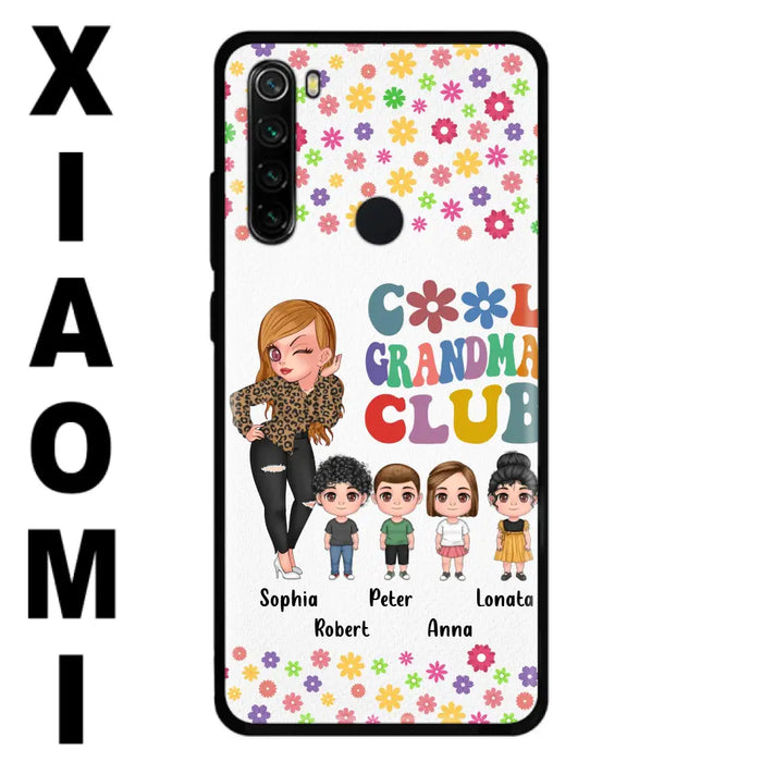 Custom Personalized Cool Grandma Phone Case - Gift Idea For Grandma - Upto 4 Kids - Cases For Oppo/Xiaomi/Huawei