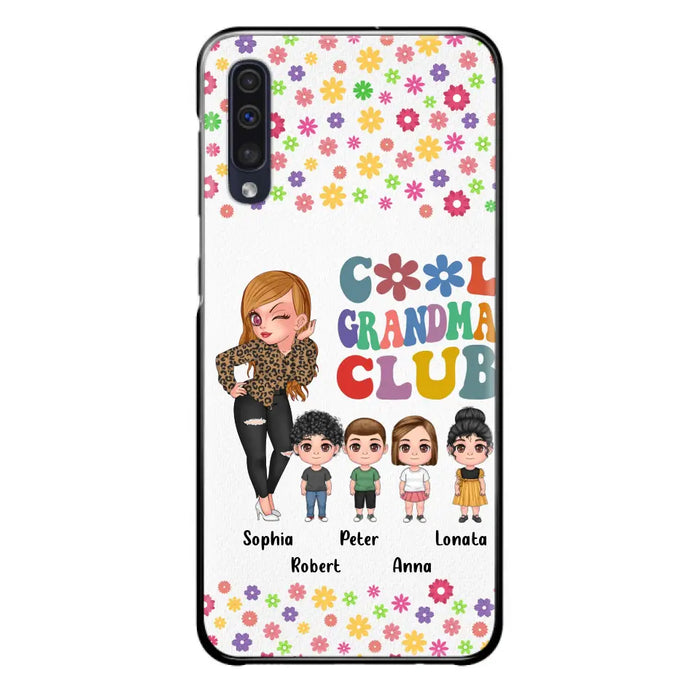 Custom Personalized Cool Grandma Phone Case - Gift Idea For Grandma - Upto 4 Kids - Cases For iPhone/Samsung