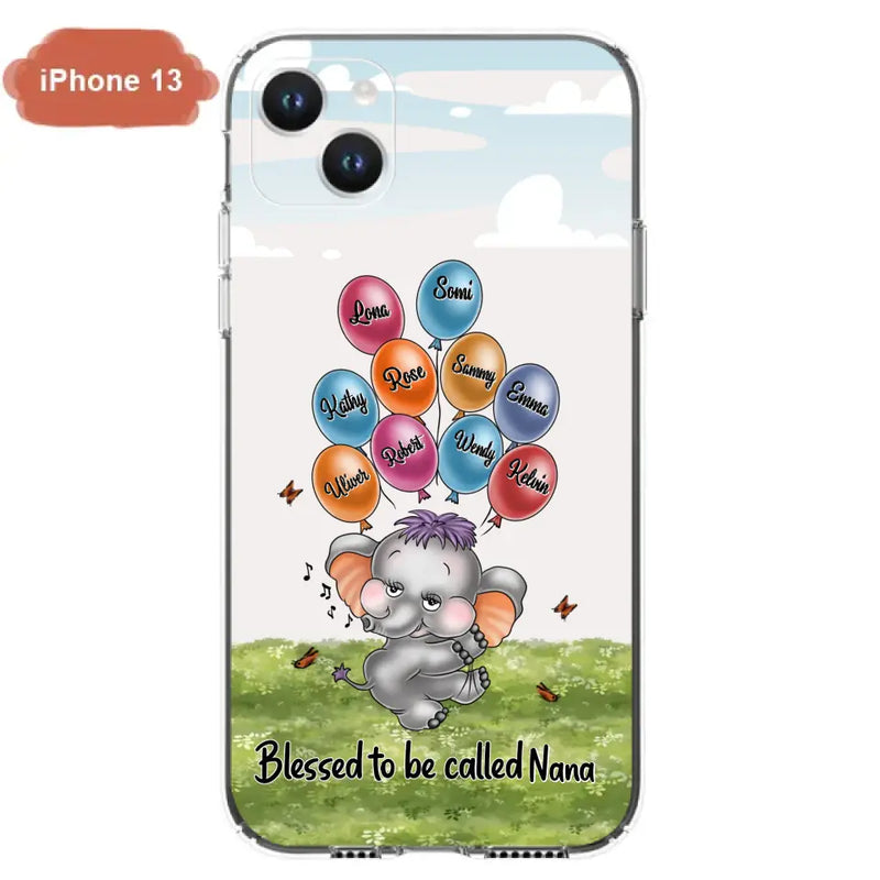 Personalized Grandma Phone Case - Up to 10 Kids - Gift Idea for Grandma/Mother's Day - Blessed To Be Called Nana