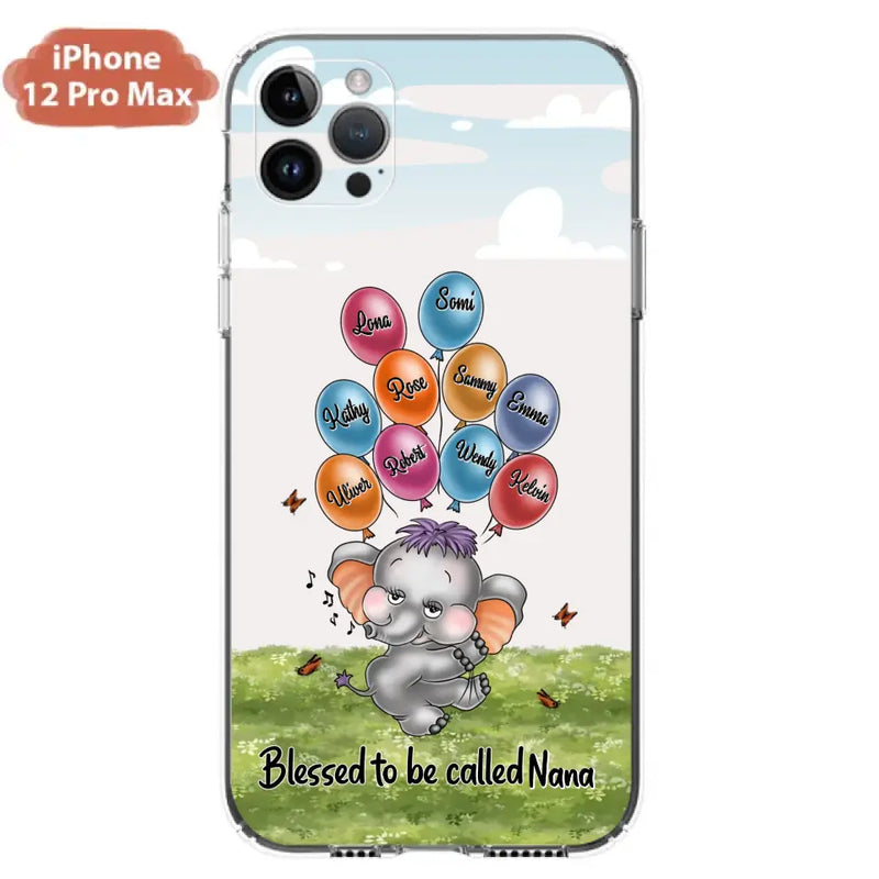 Personalized Grandma Phone Case - Up to 10 Kids - Gift Idea for Grandma/Mother's Day - Blessed To Be Called Nana