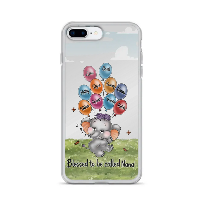 Personalized Grandma Phone Case - Upto 10 Kids - Gift Idea for Grandma/Mother's Day - Blessed To Be Called Nana