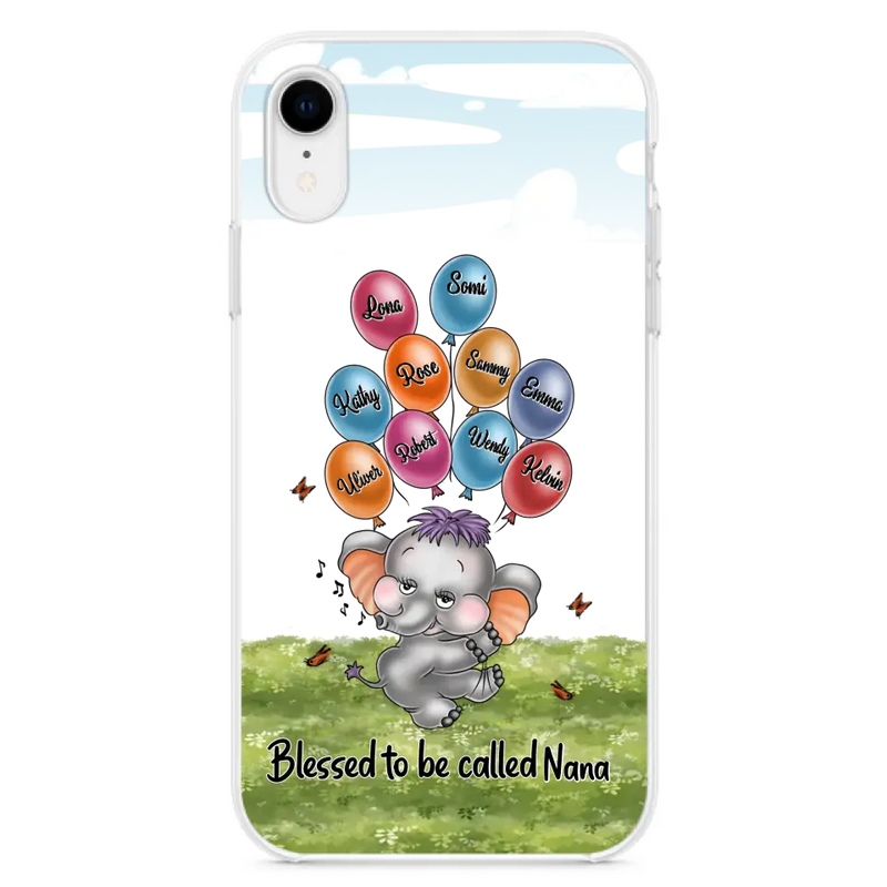 Personalized Grandma Phone Case - Up to 10 Kids - Gift Idea for Grandma/Mother's Day - Blessed To Be Called Nana