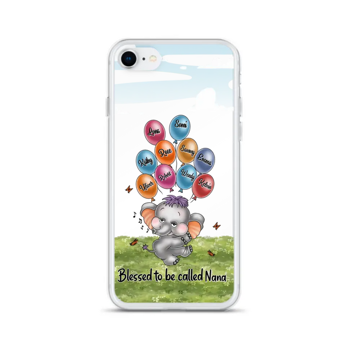 Personalized Grandma Phone Case - Upto 10 Kids - Gift Idea for Grandma/Mother's Day - Blessed To Be Called Nana