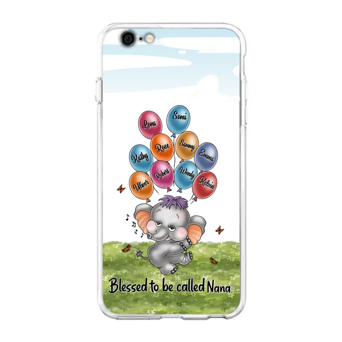 Personalized Grandma Phone Case - Upto 10 Kids - Gift Idea for Grandma/Mother's Day - Blessed To Be Called Nana