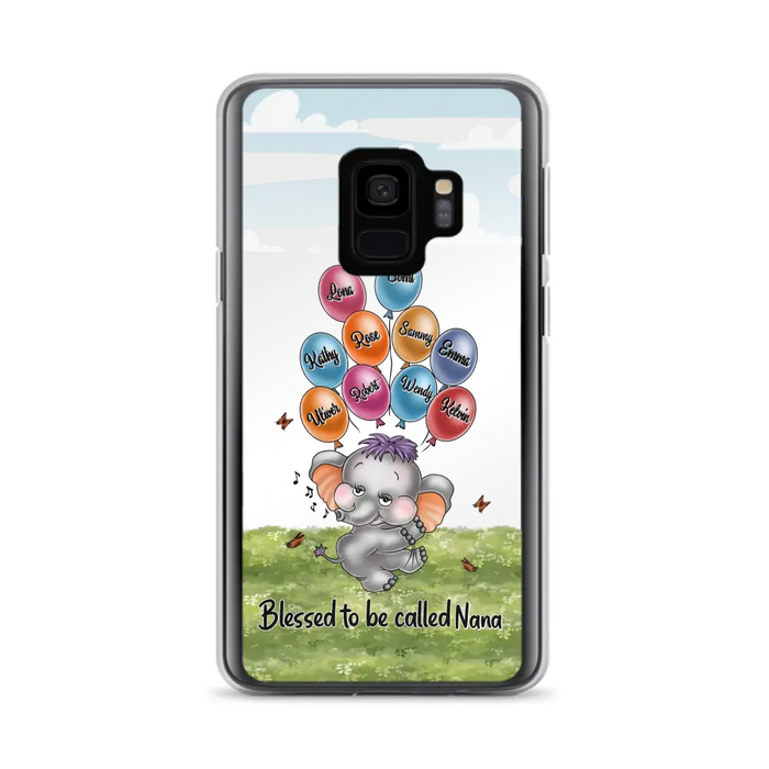 Personalized Grandma Phone Case - Upto 10 Kids - Gift Idea for Grandma/Mother's Day - Blessed To Be Called Nana