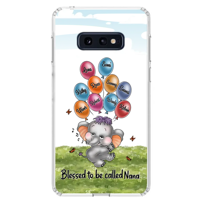 Personalized Grandma Phone Case - Upto 10 Kids - Gift Idea for Grandma/Mother's Day - Blessed To Be Called Nana