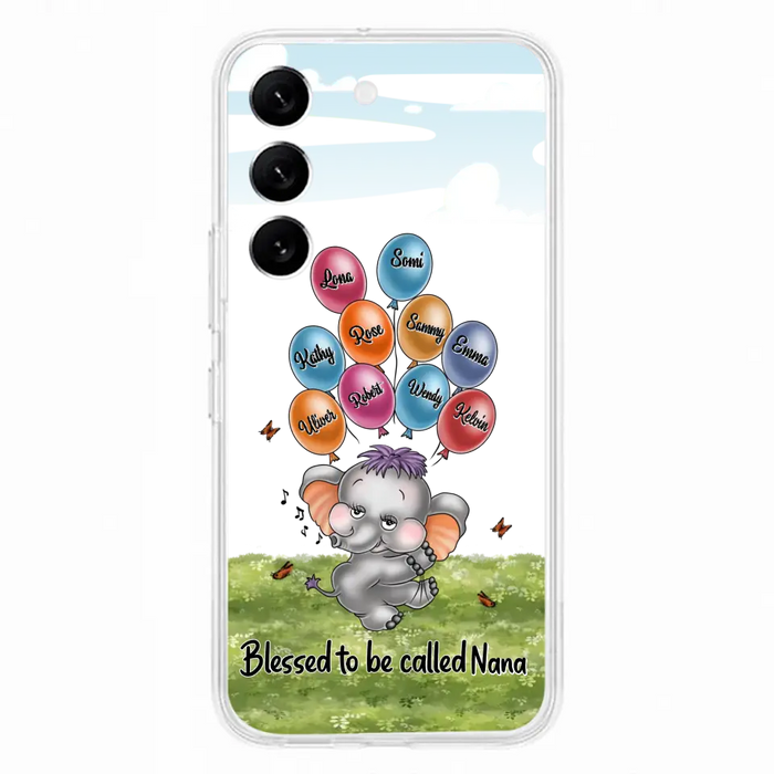 Personalized Grandma Phone Case - Upto 10 Kids - Gift Idea for Grandma/Mother's Day - Blessed To Be Called Nana