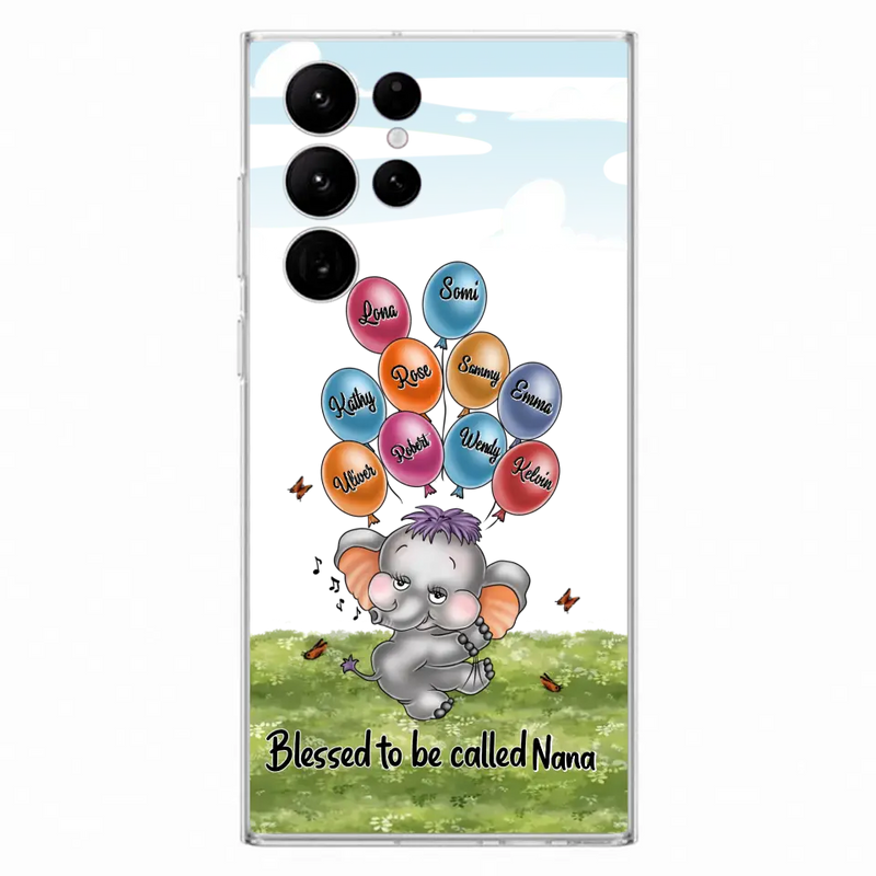 Personalized Grandma Phone Case - Up to 10 Kids - Gift Idea for Grandma/Mother's Day - Blessed To Be Called Nana