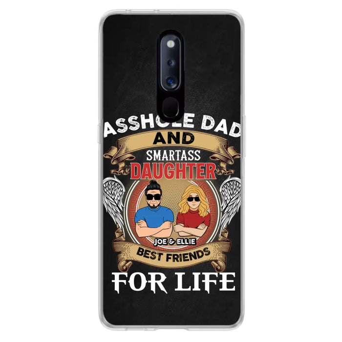 Personalized Dad/Mom And Daughter/Son Phone Case - Gift Idea For Father's Day/Mother's Day From Daughter/Son - Asshole Dad And Smartass Daughter - Cases For Oppo/Xiaomi/Huawei