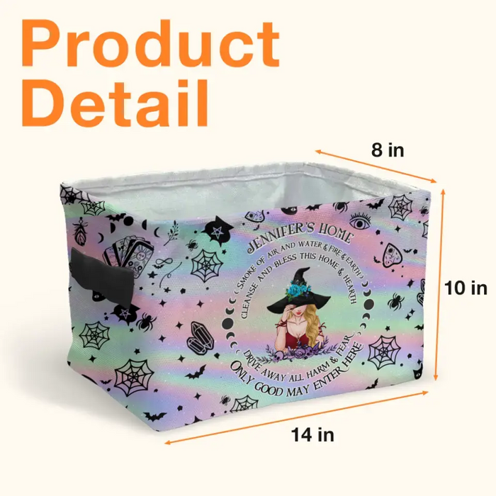 Personalized Witch Storage Box - Mother's Day Gift Idea - Smoke Of Air And Water & Fire & Earth Cleanse