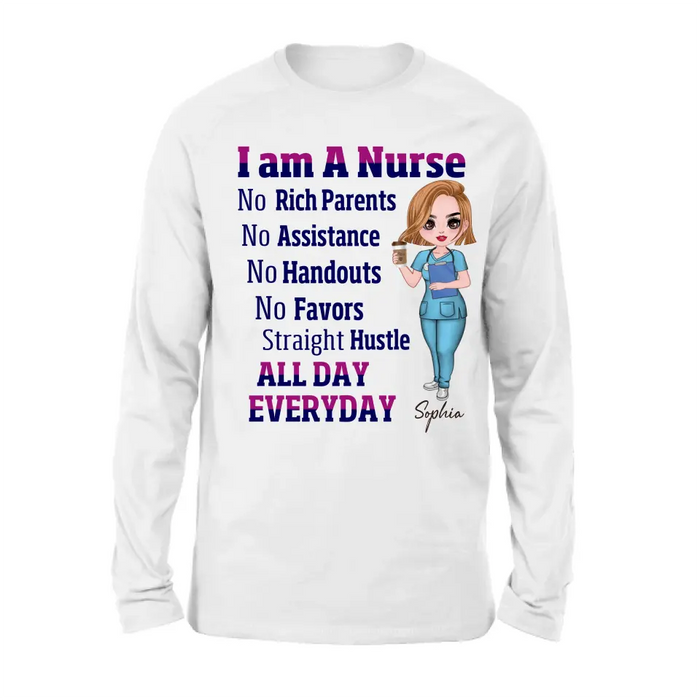 Personalized Nurse Shirt/Hoodie - Gift For Nurse - I Am A Nurse All Day Every Day