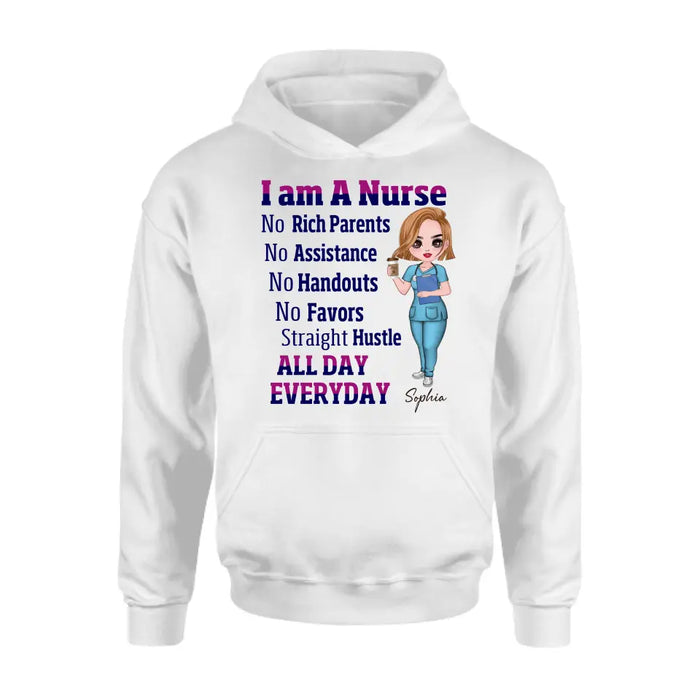 Personalized Nurse Shirt/Hoodie - Gift For Nurse - I Am A Nurse All Day Every Day