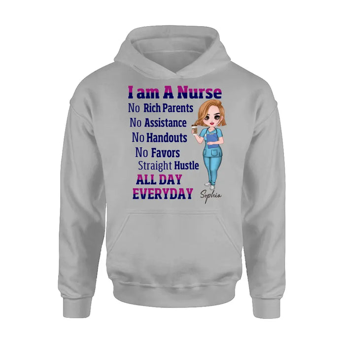 Personalized Nurse Shirt/Hoodie - Gift For Nurse - I Am A Nurse All Day Every Day