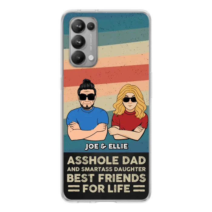 Personalized Dad/Mom And Daughter/Son Phone Case - Gift Idea For Father's Day/Mother's Day From Daughter/Son - Asshole Dad - Cases For Oppo/Xiaomi/Huawei