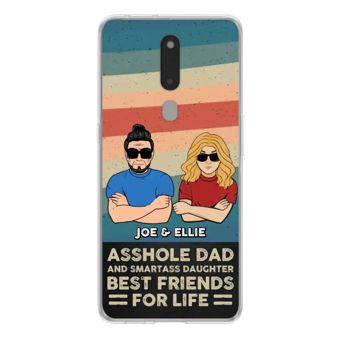 Personalized Dad/Mom And Daughter/Son Phone Case - Gift Idea For Father's Day/Mother's Day From Daughter/Son - Asshole Dad - Cases For Oppo/Xiaomi/Huawei