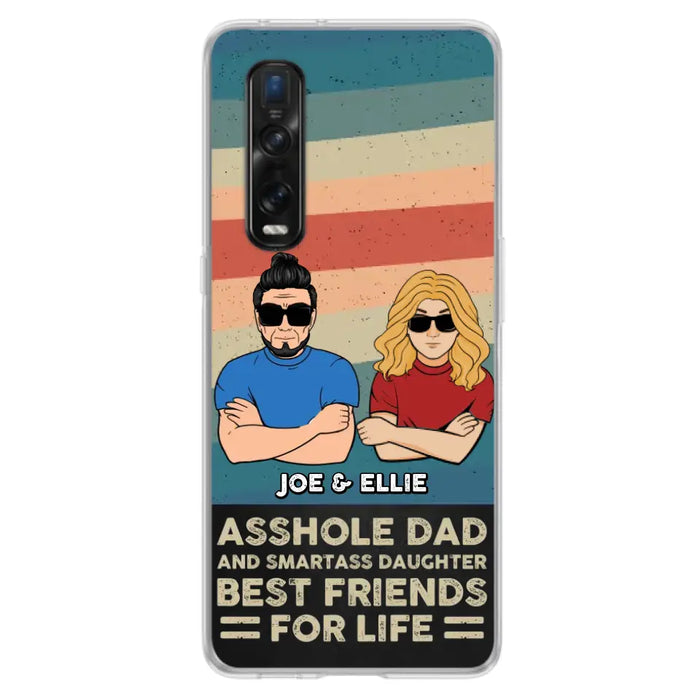 Personalized Dad/Mom And Daughter/Son Phone Case - Gift Idea For Father's Day/Mother's Day From Daughter/Son - Asshole Dad - Cases For Oppo/Xiaomi/Huawei